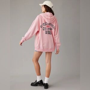 AE x Mean Girls Collab Oversized Zip-Up Hoodie